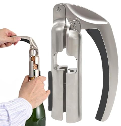 Décapsuleur de vin – Décapsuleur de champagne | Tire-bouchon avec poignée ergonomique pour la maison ou le barman