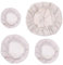4Pcs Sourdough Jar Cover, Reusable Bread Proofing Basket Cloth Elastic Linen Cotton Bowl Covers Food Cover for Mason Jars Kombucha Jar Bowls (4 Sizes)