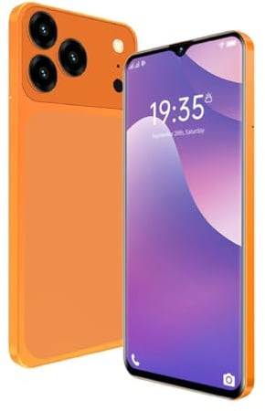 FOXIONO Handy entsperren, 6.5 EIN-hd-Display, 3GB RAM+ 16GB ROM/TF 256GB, 4G Network, 2MP+ 13MPkamera, 4000mah, 4 atomhochgeschwindigkeit (316orange)