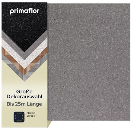 Primaflor PVC Boden OAKLAND 2,00m x 6,00m | Granit Grau | Musterstück | Bodenbelag Meterware Auslegeware | Holz Optik CV Linoleum nach Maß für Feuchträume & Gewerbe