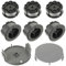 JAMHER F016800570 Trimmer spool pour Bosch UniversalGrassCut 18 18-26 18-260, avec 1600A01R5J Couvercle de Bobine(6 Bobines de fil, 2 Couvercle de Bobine)