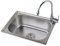 LXP Fregadero de Cocina de Acero Inoxidable 304 de Gran Capacidad, con un Solo Tanque, Lavabo y lavavajillas Integrados.(53 * 38CM)