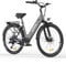 HillMiles MileCity1 26 Adult Electric Bike, 7-Speed 36V 13Ah Removable Battery, 25km/h & 80-100km Range E-bike For Urban Commuters, IP65 Waterproof (Grey)