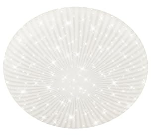 BRILONER - LED Ceiling Light with Starry Sky, Neutral White, Decor, LED Light, Ceiling Lights for Living Room, Bedroom, Lounge, 27.8 x 6.5 cm, White