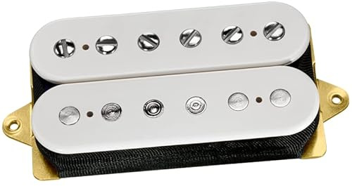 DiMarzio DP500W Super PAF Ceramic - Humbucker High Output pour Guitare électrique - Look Vintage Bridge Pickup Blanc