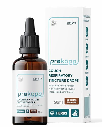 Zanipro Medicinale per la Tosse dei Canili per Cani e Gatti, Trattamento per Infezioni Respiratorie e Raffreddore, Sollievo da Starnuti, Raffreddore, Tintura di Verbasco 100% Naturale – 50 ml