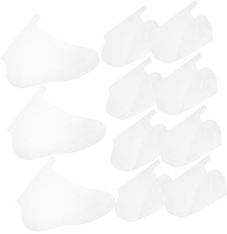 DECOMELODY 100 Stück Transparente Wasserdichte Fußabdeckungen für Damen und Herren Passform Feuchtigkeitsspendende Spa socken für Fußbäder Fußpflege und DIY Fußmasken