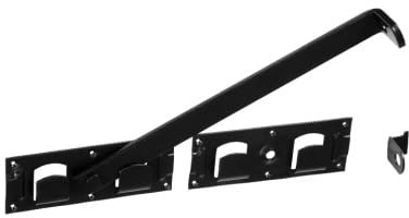 BK Shop 10x Türriegel mit Starker Stahlkonstruktion 440x70x180 mm | Torriegel Korrosionsbeständig für Außenbereiche, Ideal für Hoftore, Gartentüren & Metallzäune, Riegelschloss Schwarz