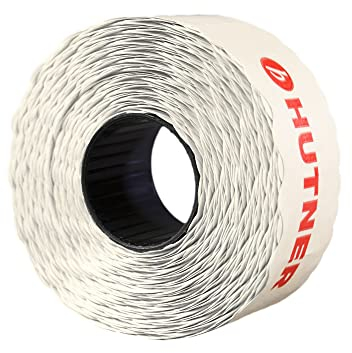 10 Rollen Preisetiketten 32x19 weiss ablösbar | 10.000 Etiketten | Preisauszeichner Etiketten | Auszeichner Etiketten | HUTNER