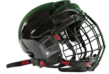 Rodeo Hard Bull Riding Protective Rodeo Helmet Combo with Face Mask (Black) (Medium 6 3/4-7 1/4 (54cm - 58cm))
