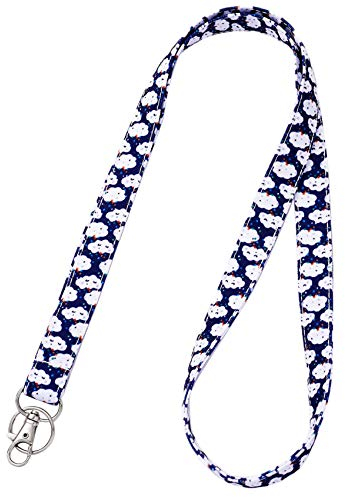 Kawaii Wolken Schlüsselanhänger Lanyard für Frauen Lanyards ID Badge Holder Key Lanyard ID Holder Lanyard ID Holder Cotton Fabric Preschool Lanyard Teacher Gift for Her Boss (Wolken)