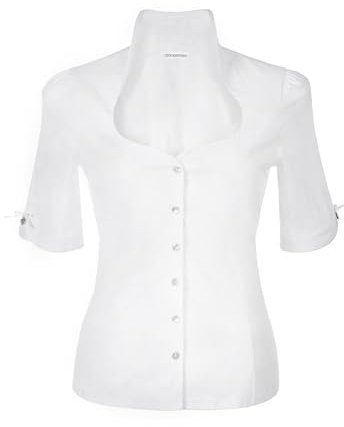 Stockerpoint Damen Priscilla Trachtenbluse, Weiss, 40