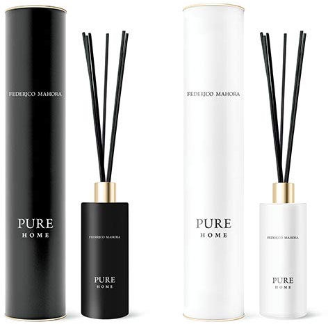 FM Pure Home Ritual Fragrance Sticks (Pure 56) - White Aroma Diffuser - Ceramic & Plastic - Long Lasting Aroma - 70 Days - Large Room