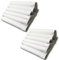 Fazzoletti da Uomo in Puro Cotone 100% | Misura Grande 41 x 41 cm | Pacco da 12 Pezzi |Bianchi - Colorati | Confezione Regalo | Made in Italy (Bianco B9)