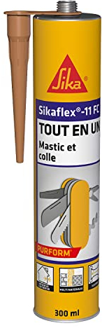 Sikaflex 11 FC Purform Beige, Mastic, joint et collage multi-usages, mastic-colle multi-supports, intérieur et extérieur (sikaflex 11 FC+), 300ml