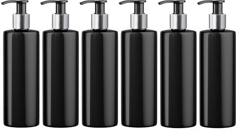 Mrs Hinch Customisable DIY Refillable 500ml Black/White Lotion Pump Bottle (20)