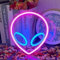 UExnkj-Y Aliene Neon Insegna al Neon Alieno Alimentazione a Batteria o USB LED Aliene Per la Camera Natale Festa di Matrimonio Bar Decorazione per le Vacanze Luci al Neon Aliene
