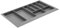 GTV - Axispace Drawer Insert I Cutlery Tray for Drawers Cutlery Insert Drawer Insert Kitchen I Kitchen Cabinet Plastic Cutlery Tray Cutlery Storage I Anthracite 840 x 472 mm