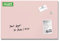 SIGEL GL514 Premium Glas-Magnettafel 60x40 cm, rose: matt, nicht spiegelnd, SGS geprüft, einfache Montage, incl. 3 starke Magnete, Artverum