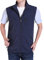 LAIYUTING Dünner lässiger Herren-Wasitcoat, Weste mit vielen Taschen, Sommer-Reißverschluss, normale Weste, dunkelblau,XXL