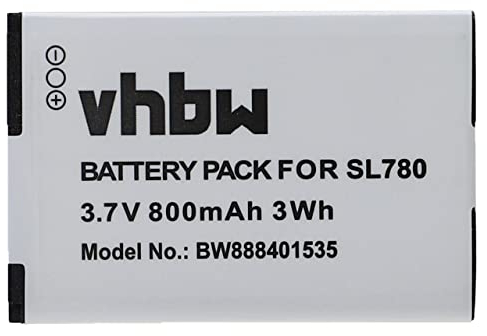 vhbw batteria compatibile con Siemens Gigaset SL400, SL400A, SL400H, SL350, SL350H telefono fisso cordless (800mAh, 3,7V, Li-Ion)