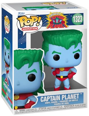Funko POP! Animation: Captain Planet - Captain Planet and the Planeteers - Collectable Vinyl Figure - Gift Idea - Official Merchandise - Toys for Kids & Adults - TV Fans - Model Figure for Collectors