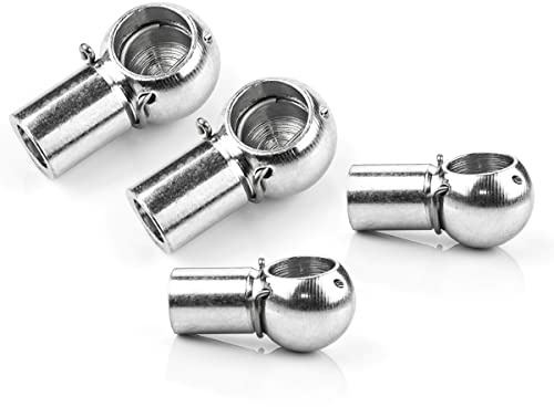 LST 4x Kugelpfanne Kugelkopfaufnahme Gasfeder M8 Gewinde 10mm Gasdruckdämpfer