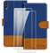 MILEGAO Estuche de Cuero Funda para Huawei Honor 8X MAX Estuche magnético para teléfono con Billetera + [2 Unidades] Protector de Pantalla de Vidrio Templado para Huawei Y MAX (7.12”)