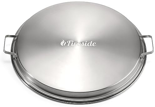 TURBRO Fireside Pluto R19 Deckel, 48,3 cm 304 Edelstahl Feuerstelle Zubehör für Feuerstellen im Freien und Camping Zubehör