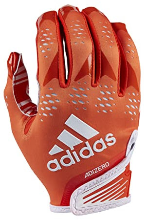 adidas Adizero 12 Erwachsene Fußball Receiver Handschuhe, Orange/Weiß, 3XL