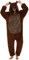 Luojida Pigiama Animali Adulto Pigiama Pile Donna Uomo Cosplay Onesies Morbido e Caldo Pigiama Intero con Cappuccio e Tasche Ideale Regalo per Costume Carnevale Halloween Natale Orso Bruno L