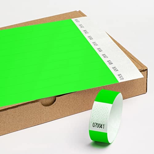 Einlassbänder aus Tyvek ohne Aufdruck 19 x 255 mm - 1000 Stück Party Eintrittsbänder - Selbstklebend und Wasserdicht Festival Armbänder - Club Bänder