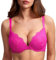 DOBREVA Femme Soutien Gorge Push Up Dentelle avec Armatures Plongeant Rembourré Moulé Rose Pailleté 95A