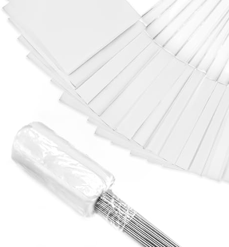 100 Pack Bandiera bianca - pacchetto / 38 x 10 x 13 cm, bandiera del prato/di misurazione/di irrigazione, Utilizzo con la ruota misurazione della distanza.