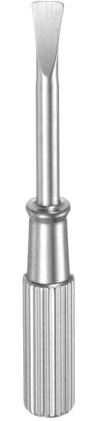 sourcing map Mini Bracelet Screwdriver 4mm Titanium Steel Slotted Screw Driver with 6mm Width Non-Slip Handle for Bracelet Repair Screwdriver Tools, Silver Tone