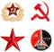 4 pezzi stella sovietica falce e martello spille per famiglia nonno comunismo sovietico metallo