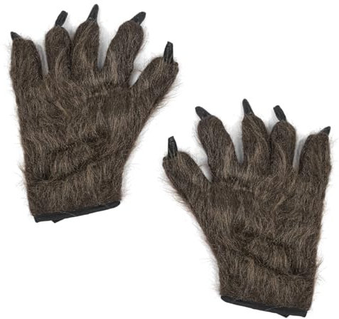 Tiardey Wolfspfote Bärenklauen Handschuhe Damen Herren Halloween Handschuhe Tierhände Cosplay Kostüme Winter Thermohandschuhe