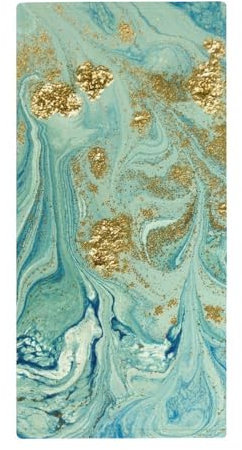 FZRTGOP Blaue Murmel Handtücher Schnelltrocknend Waschlappen Badetücher Handtuch Für Sport Spa Yoga 73x35cm