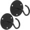 ULTECHNOVO 2 Pz lanterna zanzariera ganci a soffitto gancio blocca zanzariere gancio zanzariera ganci per appendere carichi pesanti grucce pesanti ganci sopraelevati in ferro Black