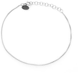 Louis Ciocchetti dal 1887 Pulsera de plata 925 fina, fina, para mujer, elegante, ideal para abalorios, idea regalo Navidad y San Valentín, fabricada en Italia, Plata, No es una piedra