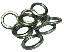 Milled Edge BZLockrings, Milled Edge BZP Finish for Conduit Galvanised Milled Edge Lock Rings 20mm - 10 Pack