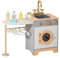 Colcolo Kids Washing Machine Plays Set Children Wooden Washing Machine Playset Boys and Girls Toy Set Home Washing Machine Toy Kids