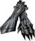 Mittelalterliche Nazgul tragbare schwarze Stahl-Panzerhandschuhe Set, Geschenk für Herren