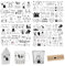 FloraVigo Rub On Sticker ca.A5 19x14cm-Spruch Deko zum Geburtstag, Keraflott, Hochzeit, Zuhause, Wischfolie für Möbel, Glas, Holz, Fotoalbum, DIY Deko, Aufkleberästhetik(4PCS) (OSTERN)