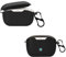 carinacoco Custodia in silicone per JBL Wave Buds 2 con moschettone, morbida e flessibile, ultra sottile, antiurto, custodia per auricolari JBL Wave Buds 2, colore: nero