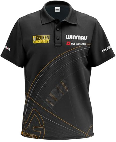 WINMAU - Michael Van Gerwen MvG limitierter Auflage Tour-Polo - Large