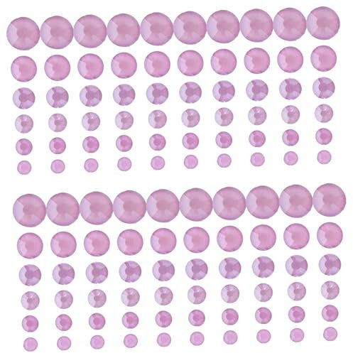 Ipetboom 820 Stück Nagelkristalle für Acrylnägel Strasssteine für Nägel Schwanenhals bescherung weihnachten weinachts schmuck Glas-Strasssteine in verschiedenen Größen Violett