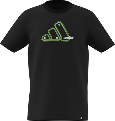adidas Unisex Kids Adrenaline Aesthetic Graphic T-Shirt JUNIOR, Black, 13-14 Years