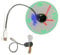 YUGSHNKFC Multifunctional Display Real Time Temperature Portable Household USB Clock Fan Lightweight Cooling Fan For Travel Office