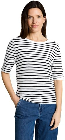 TOM TAILOR Damen 1050555 Strickpullover mit Leinenanteil